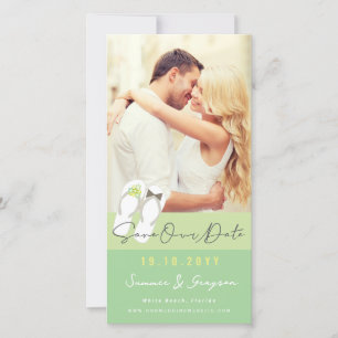 Save The Date M. et Mme Flip Flops Daisies Mariage sur la plage 