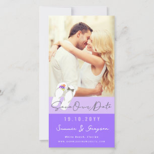 Save The Date M. et Mme Flip Flops Daisies Mariage sur la plage 