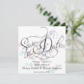 Save The Date M. et Mme. | Pastel Colours Confetti (Debout devant)