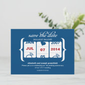 Save The Date Machine à sous Enregistrer la date - Anniversaire  (Debout devant)