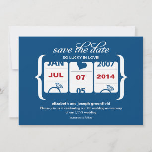 Save The Date Machine à sous Enregistrer la date - Anniversaire 
