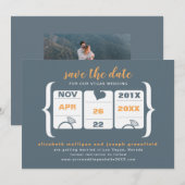 Save The Date Machine à Sous Enregistrez la Date - Mariage (Devant / Derrière)