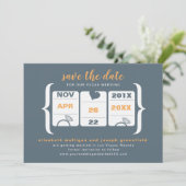 Save The Date Machine à Sous Enregistrez la Date - Mariage (Debout devant)