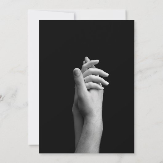 Save The Date Magazine Black Dark Mode Journal Mariage photo (Dos)