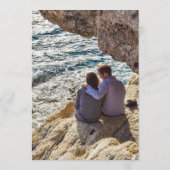 Save The Date Magazine Cover Modern White Typography Photo (Dos)