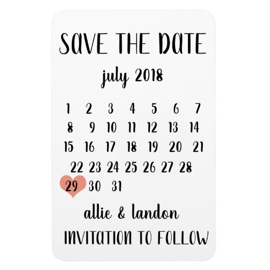 Save the date | Magneet (Verticaal)