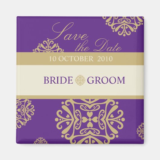 SAVE THE DATE MAGNET :: charm 10 (Devant)