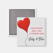 Save The Date magnet Magneet (Voorkant / Achterkant)