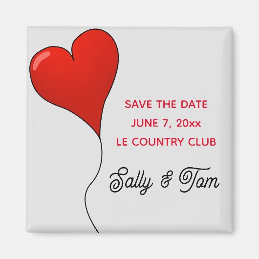 Save The Date magnet Magneet (Voorkant)