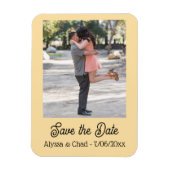 Save the date magnet personalized photo (Vertical)