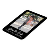 Save the date magnet personalized photo magneet (Linkerzijde)