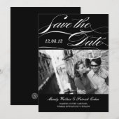 Save The Date Magnifique annonce de sauvegarde de date de mariag (Devant / Derrière)