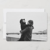 Save The Date Magnifique Papel Picado Photo Mariage rouge chaud (Dos)