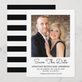 Save The Date Magnifique Script Minimal Enregistrer La Date Phot (Devant / Derrière)