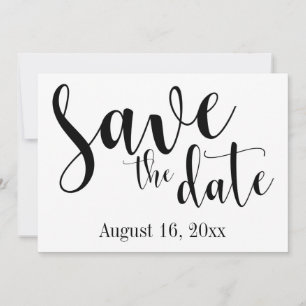 Save The Date Magnifique typographie de script, simple "Évitez l