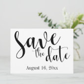 Save The Date Magnifique typographie de script, simple "Évitez l (Debout devant)