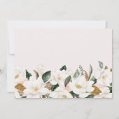 Save The Date magnolia blush floral photo enregistrer la date (Dos)