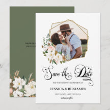 Magnolia Coton Fleurs Feuilles Géométrique Or Phot