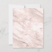 Save The Date Magnolia Floral & Rose Gold Circle photo encadrée (Dos)