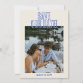 Save The Date Main dessinée Rétro Gras Gratuit Mariage photo ori (Devant)