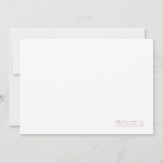 Save The Date Main Whimsical amusante Tirée Bleu clair Blanc (Dos)