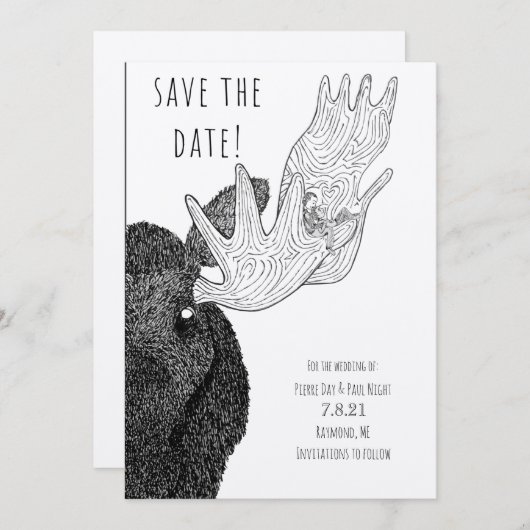 Save The Date Maine Love - Enregistrer la date (Devant / Derrière)