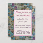 Save The Date Maisons sur la Hill House Party Card (Devant / Derrière)