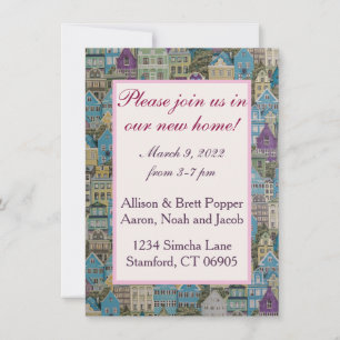 Save The Date Maisons sur la Hill House Party Card