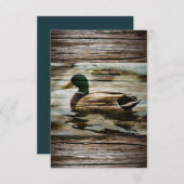 Save The Date Mallard Duck (Devant / Derrière)