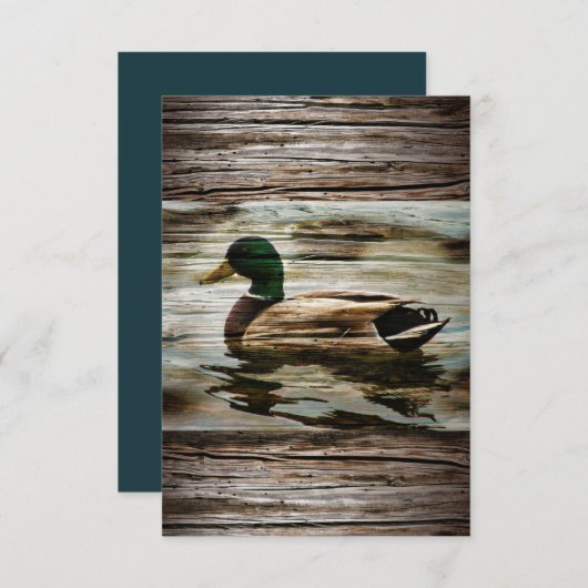 Save The Date Mallard Duck (Devant / Derrière)