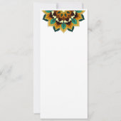 Save The Date Mandala Motif 2002 en jaune et bronzette (Devant)