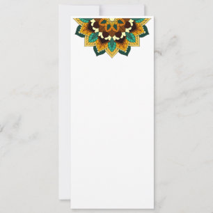 Save The Date Mandala Motif 2002 en jaune et bronzette