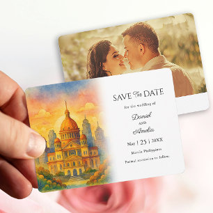 Save The Date Manille Philippines Destination Enregistrer la car