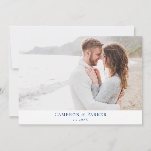 Save The Date Manteo NC Outer Banks Map Elegant Mariage de code  (Dos)