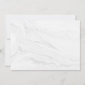 Save The Date Marbre blanc moderne Rose Gold Script Photo (Dos)