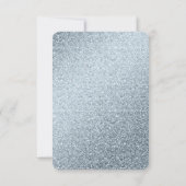 Save The Date Marbre bleu foncé avec huile gris Détails (Dos)