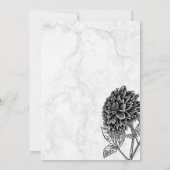 Save The Date Marbre et Fleur (Dos)