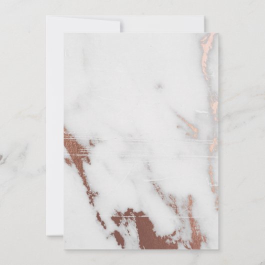 SAVE THE DATE MARBRE ET OR ROSE EFFET ENREGISTRER LA DATE (Dos)