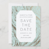 Save The Date Marbre frais / Enregistrer la date (Devant)