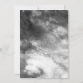 Save The Date Marbre gris moderne et élégant (Dos)