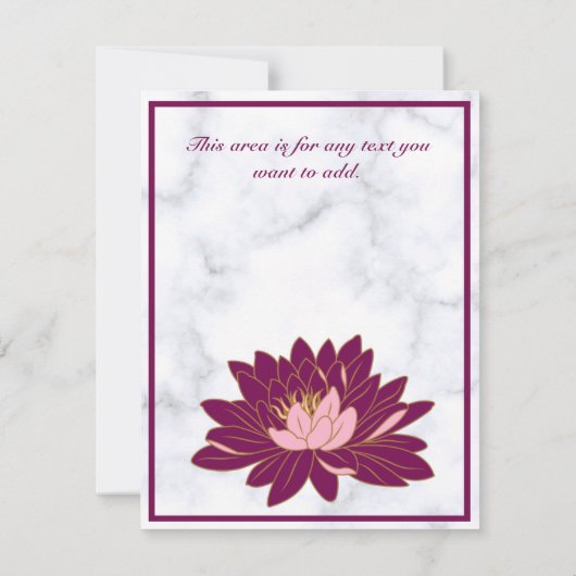 Save The Date Marbre rose bordeaux élégant et moderne (Dos)