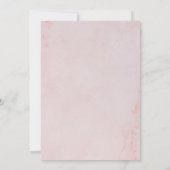 Save The Date Marbre rose Changer la date Verdure Feuille (Dos)