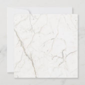 Save The Date Marbre simple moderne blanc Mariage Enregistrer la (Dos)