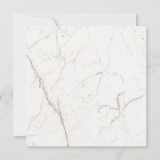 Save The Date Marbre simple moderne blanc Mariage Enregistrer la (Dos)
