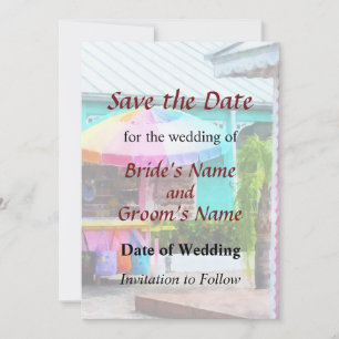 Save The Date Marché Port Lucaya Bahamas Sauvegarder la date