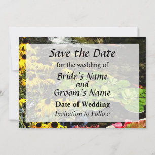 Save The Date Marguerites à œil noir par Étang de carpes Koï Sav