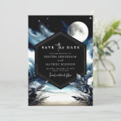 Save The Date Mariage à aquarelle chic (Debout devant)