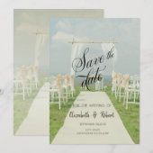 Save The Date Mariage à Arbor Beach, retenez la date (Devant / Derrière)