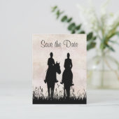 Save The Date Mariage à Cheval Équestre Enregistrer la Date (Debout devant)