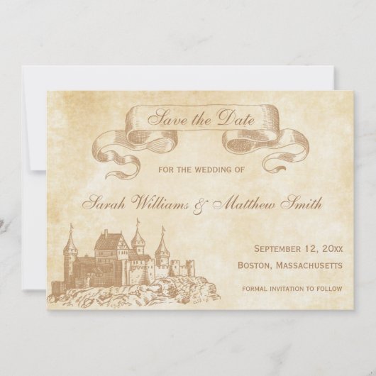 Save The Date Mariage à conte équitable Sauvegarder la date (Devant)